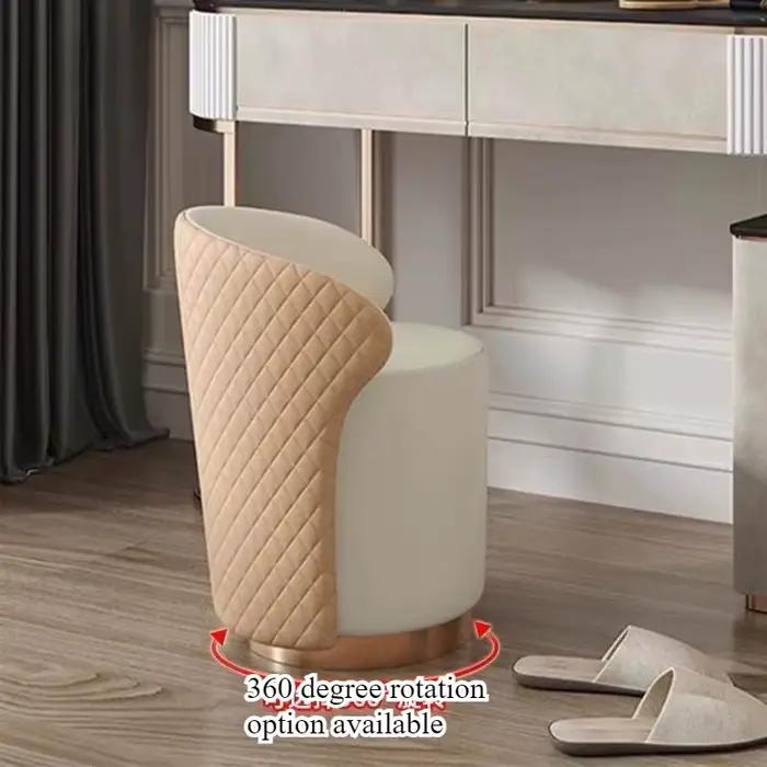 Tabouret de coiffeuse de luxe pour chambre à coucher