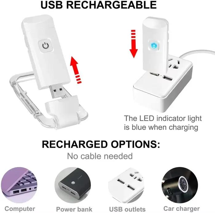 Lampe de livre LED à clipser