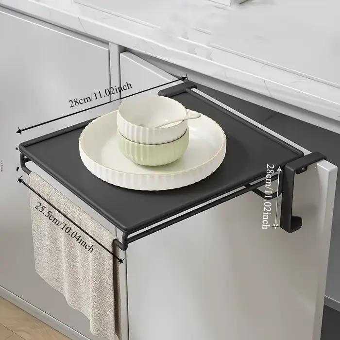 Étagère pliable pour porte d'armoire – Rangement de comptoir et panneau de séparation