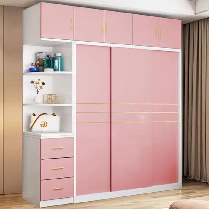Armoire De Rangement pour enfants en bois massif King Size Kawaii chambre