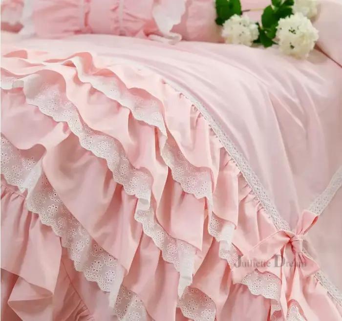 Housse de couette de luxe à volants