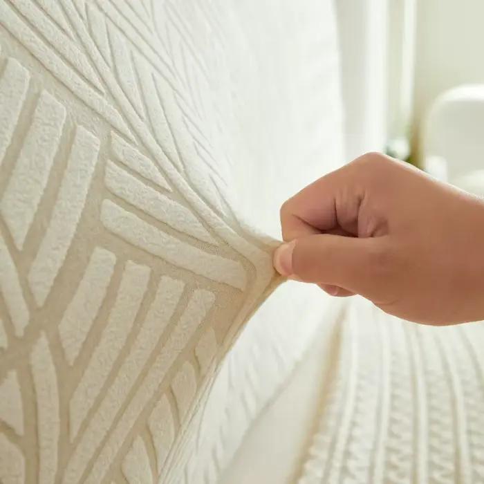 Housse de tête de lit en Jacquard extensible