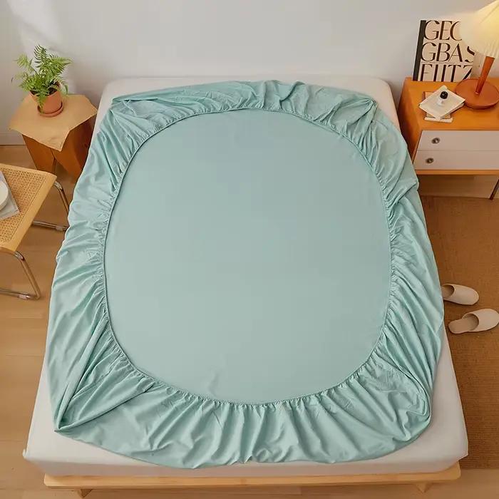 Drap-housse en coton avec bande élastique
