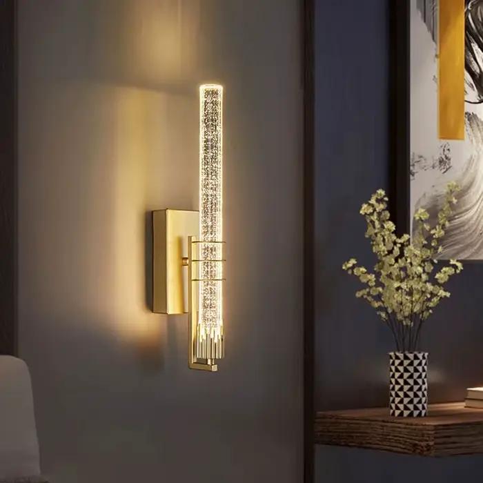 Lampes murales modernes en cristal à bulles, éclairage intérieur pour salon, chambre à coucher, bureau, appliques murales décoratives