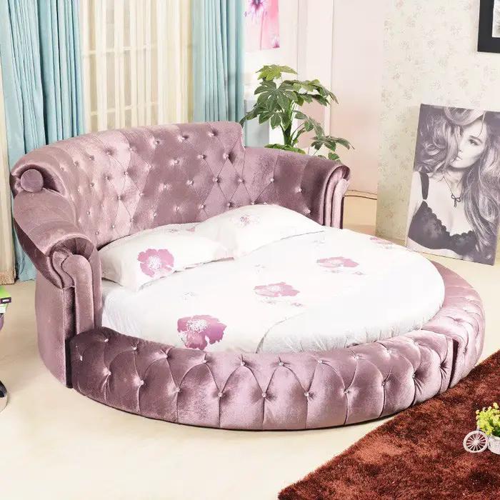 Lits de chambre à coucher modernes français de taille Queen