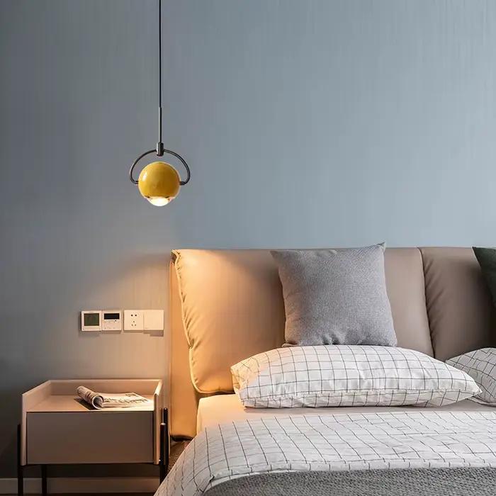 Lampe suspendue en frêne au design nordique simple