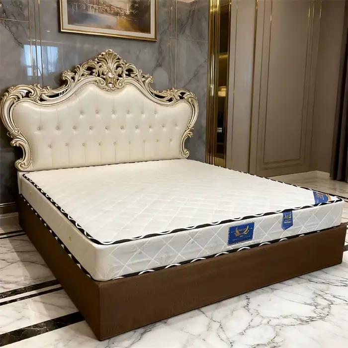 Jupe de lit en tissu de lin épais et confortable de haute qualité