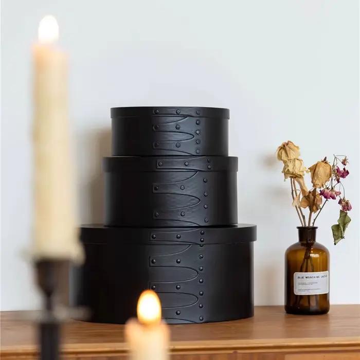 Boîte de rangement en bois Vintage élégante