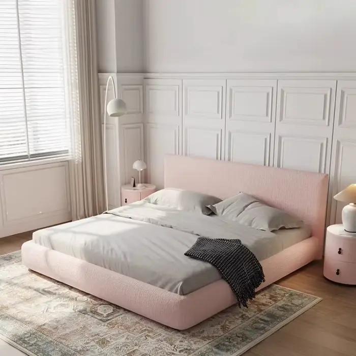 Chambre minimaliste cadre de lit Double King dormir tables de nuit lit moderne rangement Muebles Para El Hogar maison accessoires