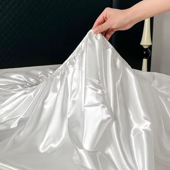 Ensemble de draps-housses en Satin de luxe