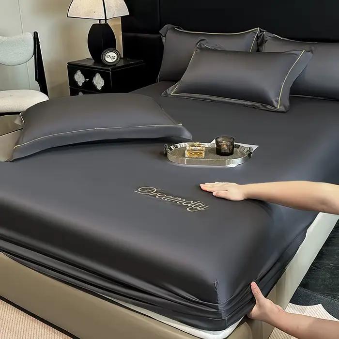 Drap-housse de luxe en satin