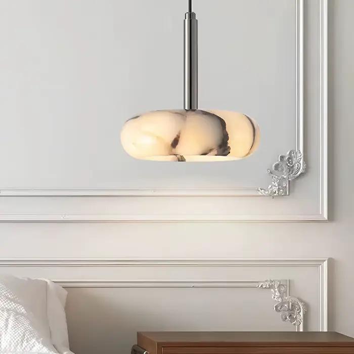 Lampe LED suspendue en marbre