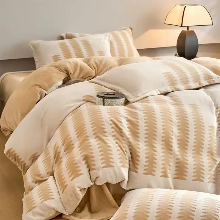 Parure de lit en velours de lait