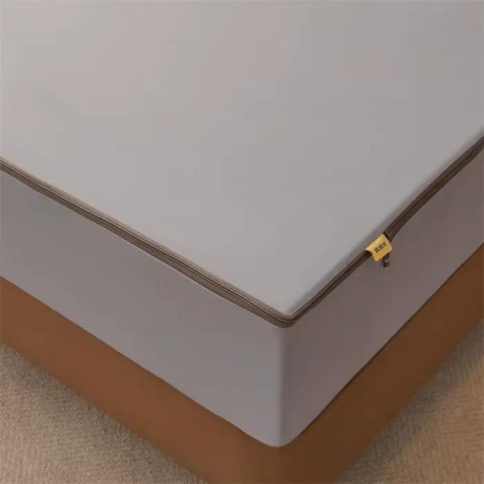 Protège-matelas imperméable à fermeture éclair 6 faces anti-punaises de lit