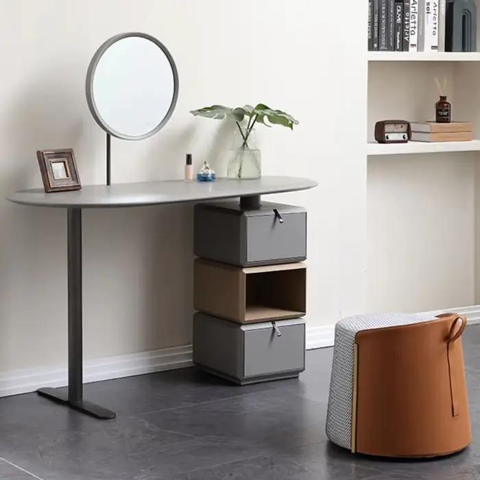 Coiffeuse italienne légère De luxe minimaliste nouvelle Table De maquillage Chambre Armoire De rangement moderne