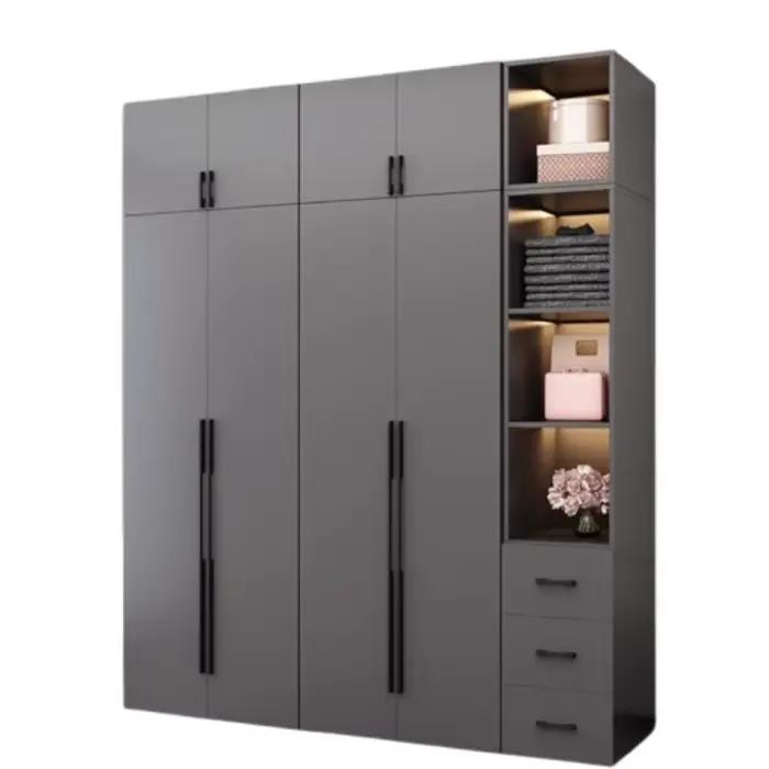Armoire de rangement garde-robe vêtements chambre tiroir étagère suspendue