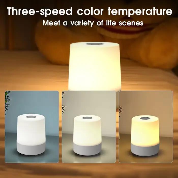 Lampe de nuit tactile 3 Modes LED veilleuse
