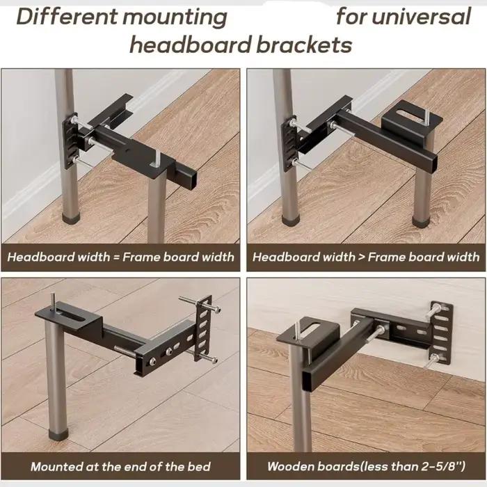 Supports universels cadre lit en métal