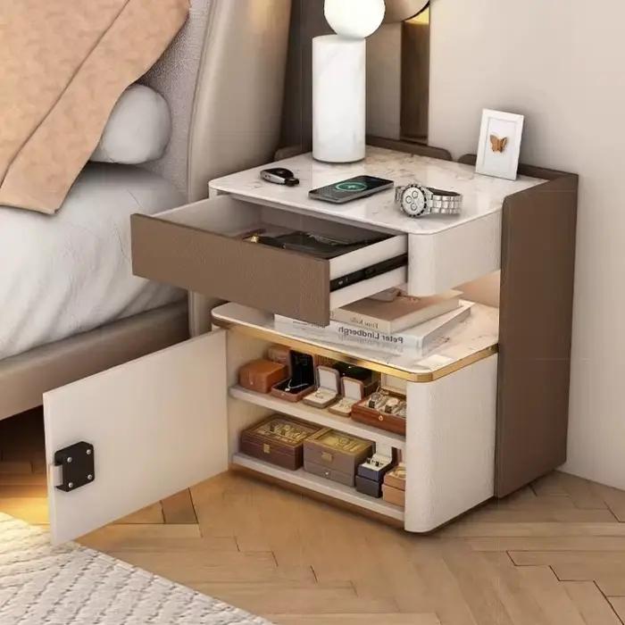 Table de chevet design intelligente avec tiroir de rangement