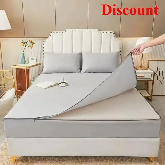 Housse de lit imperméable avec fermeture éclair