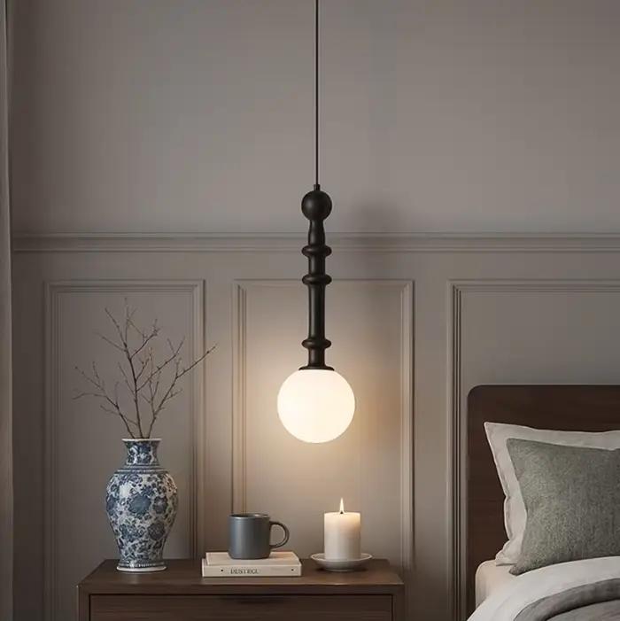 Applique murale rétro à tête unique, décoration intérieure de chevet, chambre à coucher, Bar, Restaurant, salle de bains, boutique de thé, Lustre suspension luminaire plafond  luminaires plafonnier  a
