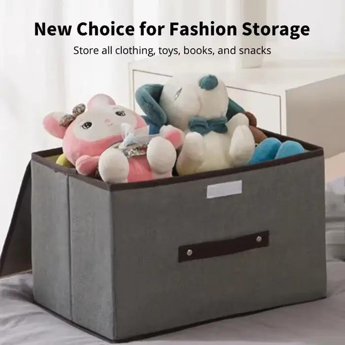 Boîte de rangement en tissu non tissé pliable