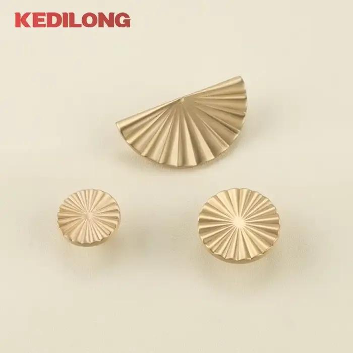 KEDLO style européen minimaliste en laiton massif armoire bricolage tirer poignée classique luxe tiroir or bouton porte