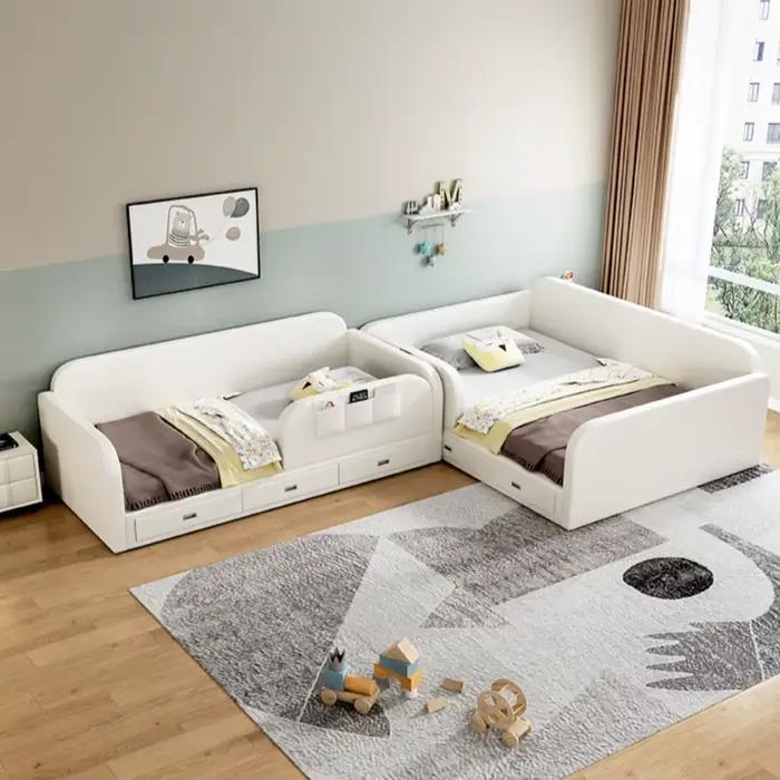 Chambre à coucher moderne lit esthétique luxe tête De lit enfants rangement 180x200 Cama De Lujo Para dortoir accessoires pour la maison