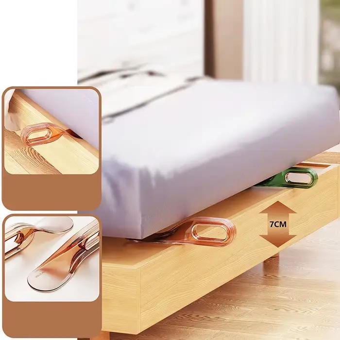 Lot de 2 : Outil de levage de lit et organisateur de draps