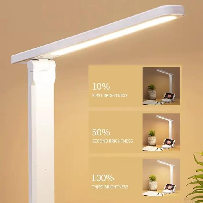 Led Tactile Table Pliante Lampe De Chevet Lecture Protection Des Yeux Nuit