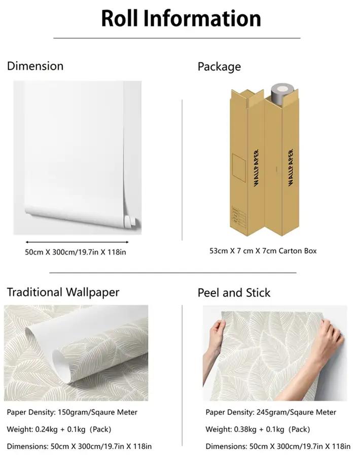 Papier peint esthétique aux feuilles bleues