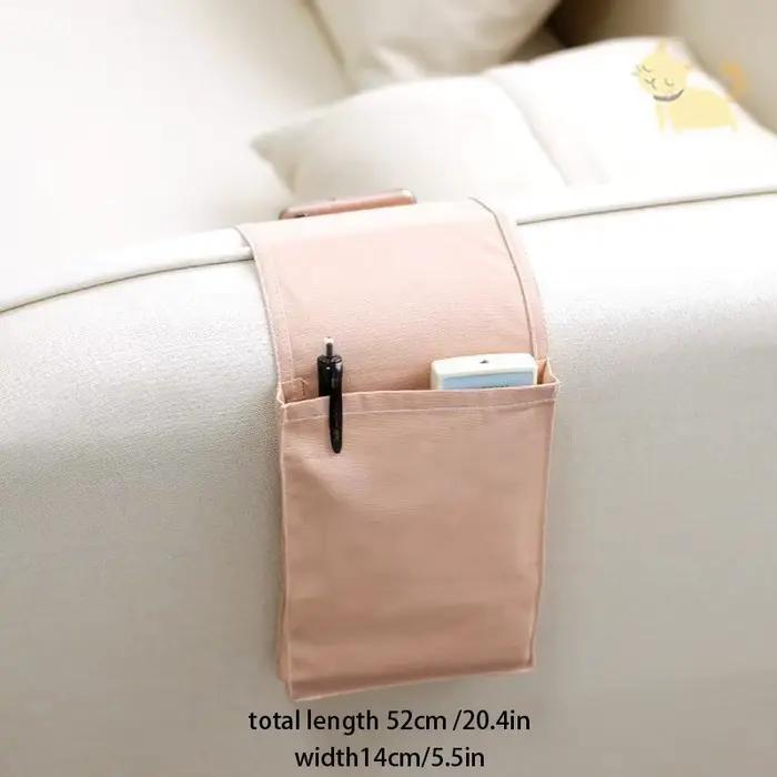 Sac de rangement de chevet en coton lin