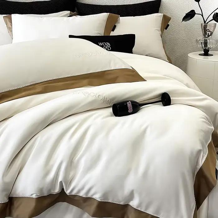Parure de lit de luxe 800TC en Lyocell et Coton