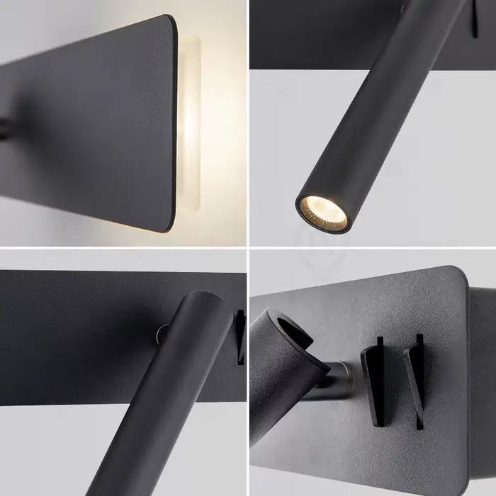 Lampe de chevet nordique blanche applique LED chambre lecture