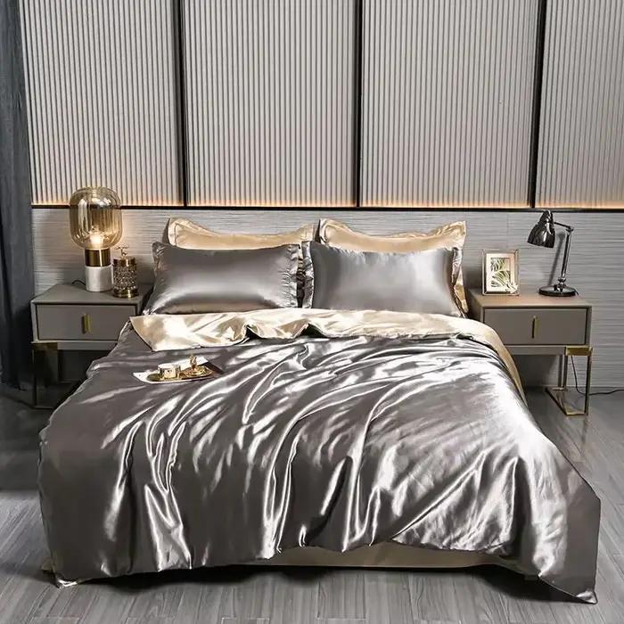 Parure de lit de luxe 100% soie