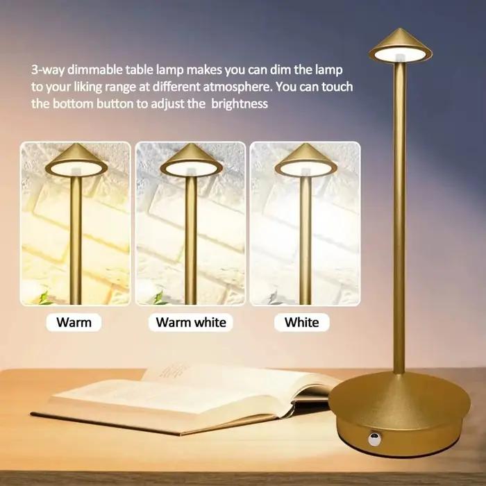 Lampes de table sans fil rechargeables à LED