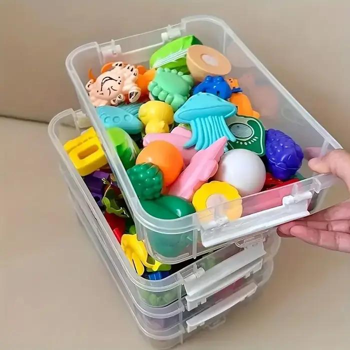 Boîte de rangement pour blocs de construction