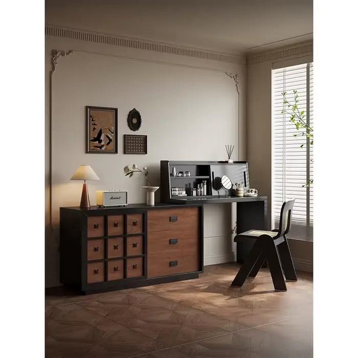 Commode k1, armoire de poitrine intégrée pour chambre à coucher