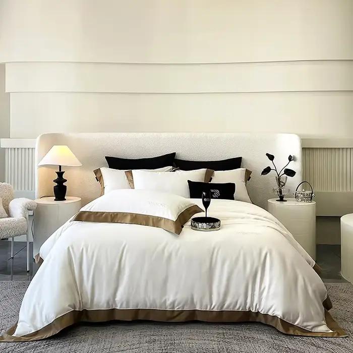 Parure de lit de luxe 800TC en Lyocell et Coton