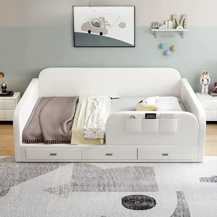 Chambre à coucher moderne lit esthétique luxe tête De lit enfants rangement 180x200 Cama De Lujo Para dortoir accessoires pour la maison