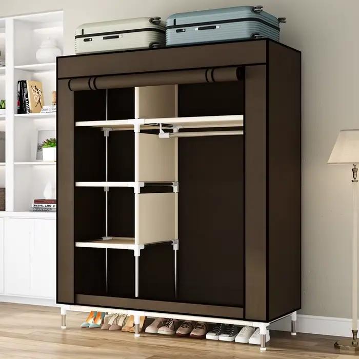 Armoire Portable avec 6 Étagères Suspendues