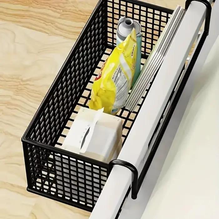 1 panier de rangement en fer pour chevet