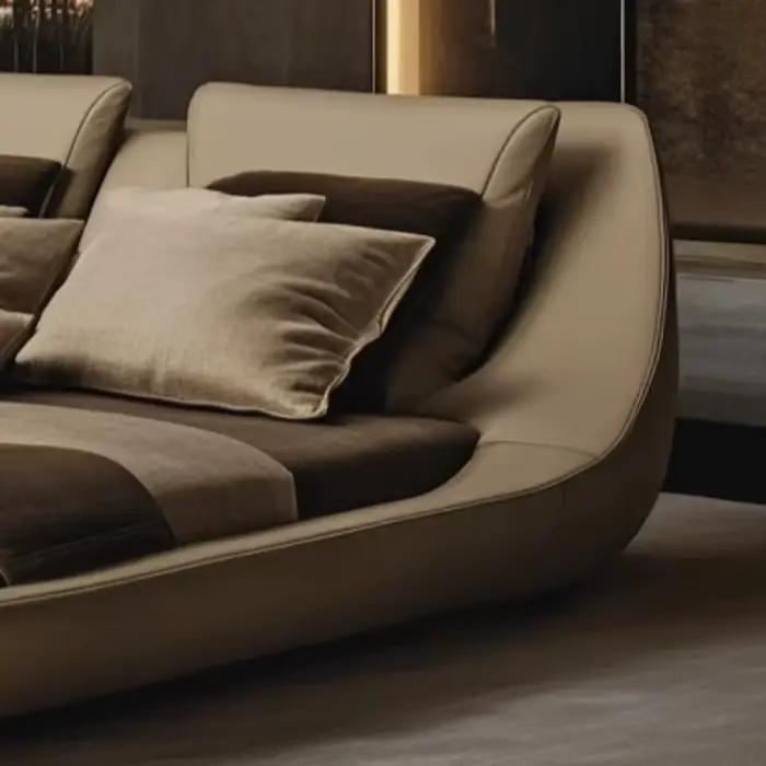 Lit King Size Moderne de Luxe : Conception Innovante