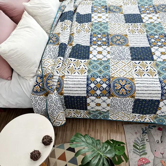 Couvre-lit matelassé en coton