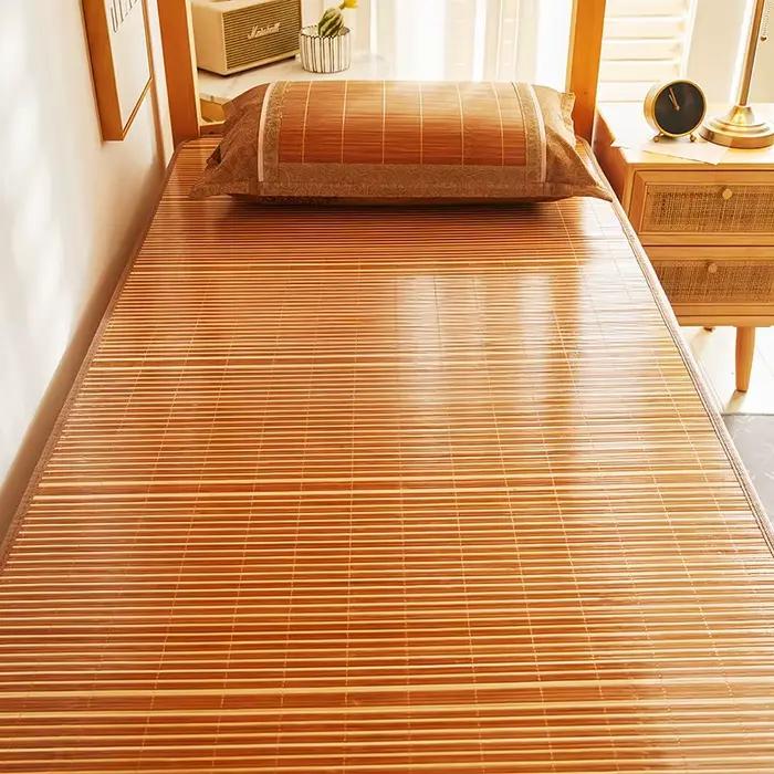 Matelas double face en bambou pour lit d'été