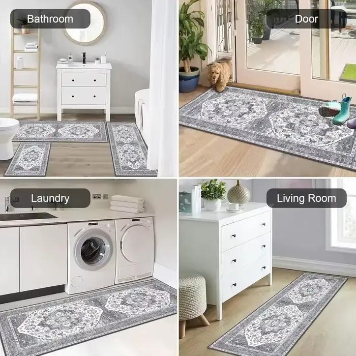 Tapis de couloir modernes longs et abstraits