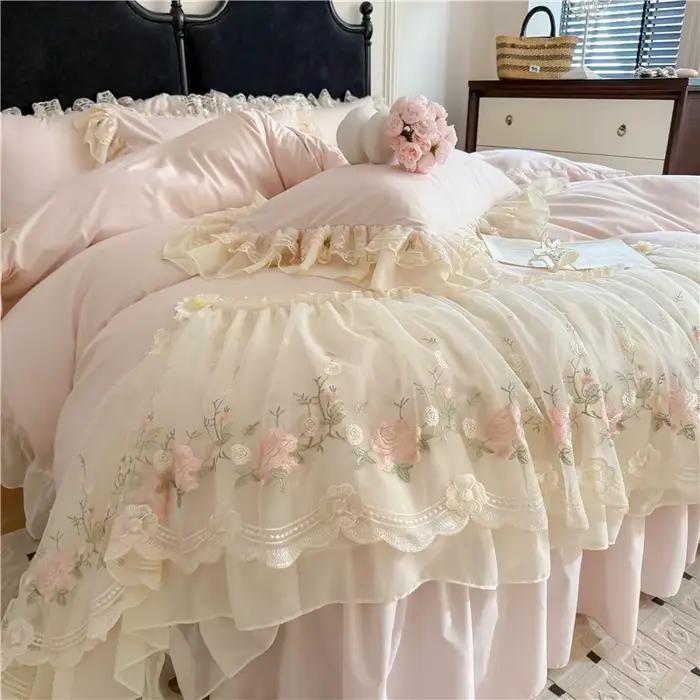 Parure de lit princesse en dentelle