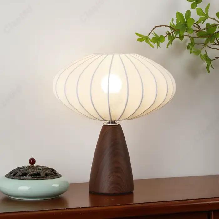 Créatif et minimaliste nouveau LED en tissu céramique lampe de bureau salle d'étude chambre chevet atmosphère décoration éclairage