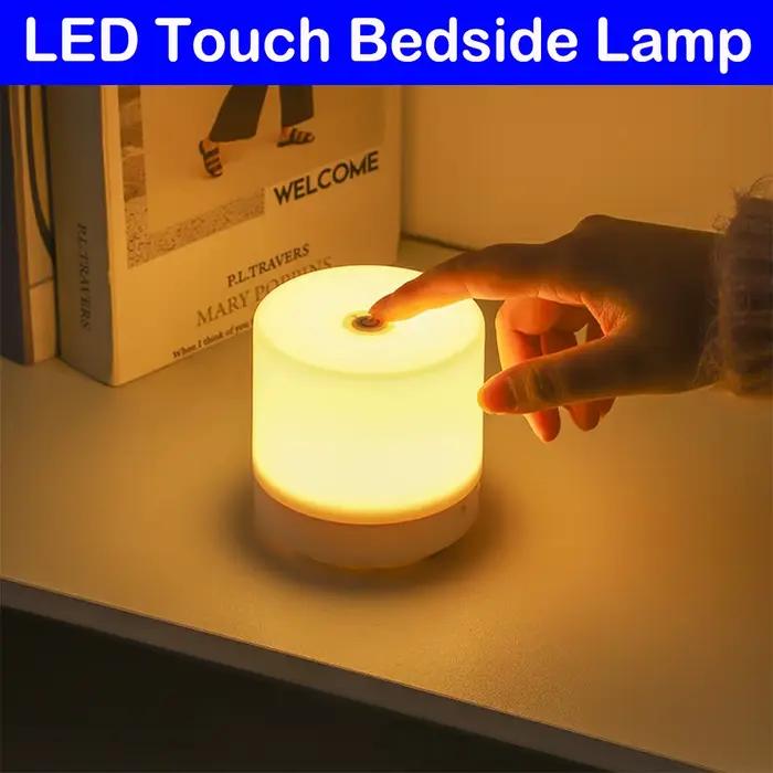 Tactile USB lampe de chevet 3 Modes Dimmable Protection des yeux Portable LED