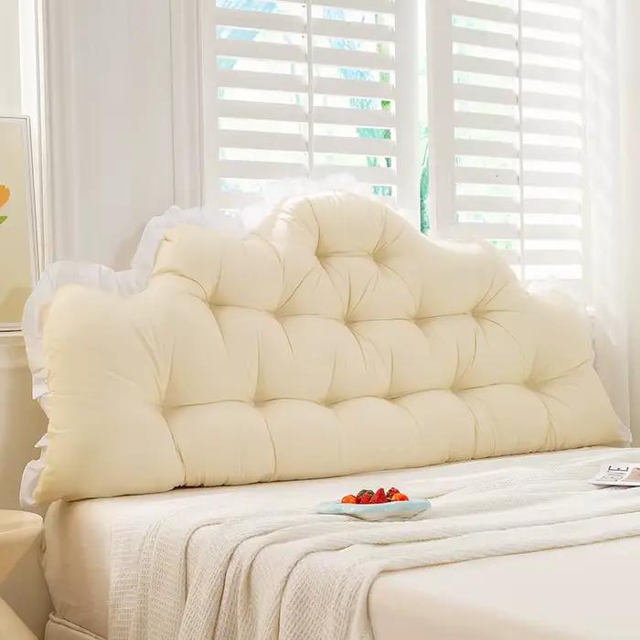 Coussin doux pour tête de lit en dentelle, oreiller de Style nordique, pas besoin de démonter et de laver la taille, Protection contre le sac souple Tatami